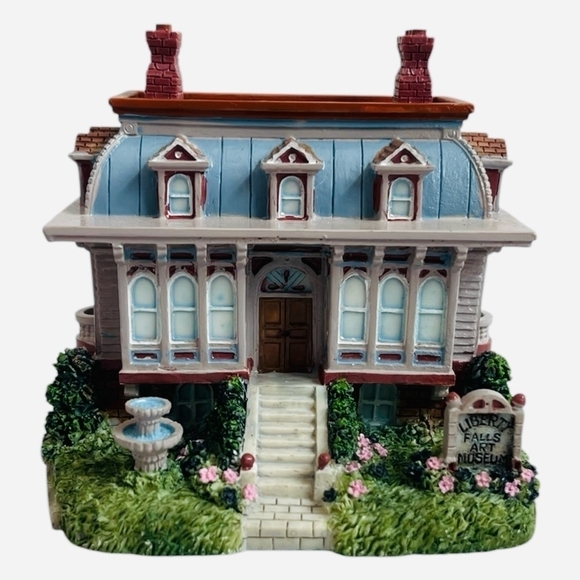 NIB Vintage House LIBERTY FALLS ART MUSEUM Figurine Collectible Monument Statue - Picture 3 of 6